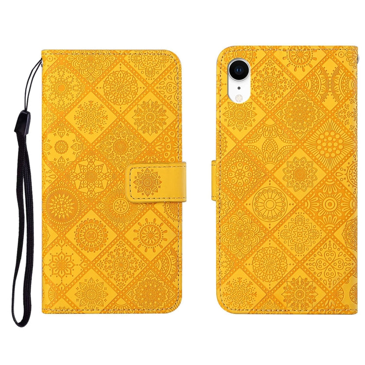 Ethnic Style Embossed Pattern Horizontal Flip Leather Case with Holder & Card Slots & Wallet & Lanyard, For iPhone SE 2022 / SE 2020 / 8 / 7, For iPhone XR, For iPhone XS Max