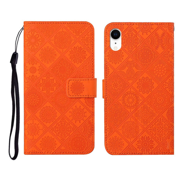 Ethnic Style Embossed Pattern Horizontal Flip Leather Case with Holder & Card Slots & Wallet & Lanyard, For iPhone SE 2022 / SE 2020 / 8 / 7, For iPhone XR, For iPhone XS Max