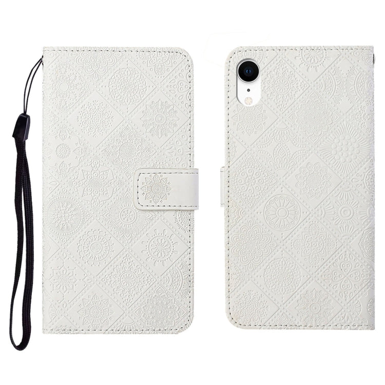 Ethnic Style Embossed Pattern Horizontal Flip Leather Case with Holder & Card Slots & Wallet & Lanyard, For iPhone SE 2022 / SE 2020 / 8 / 7, For iPhone XR, For iPhone XS Max