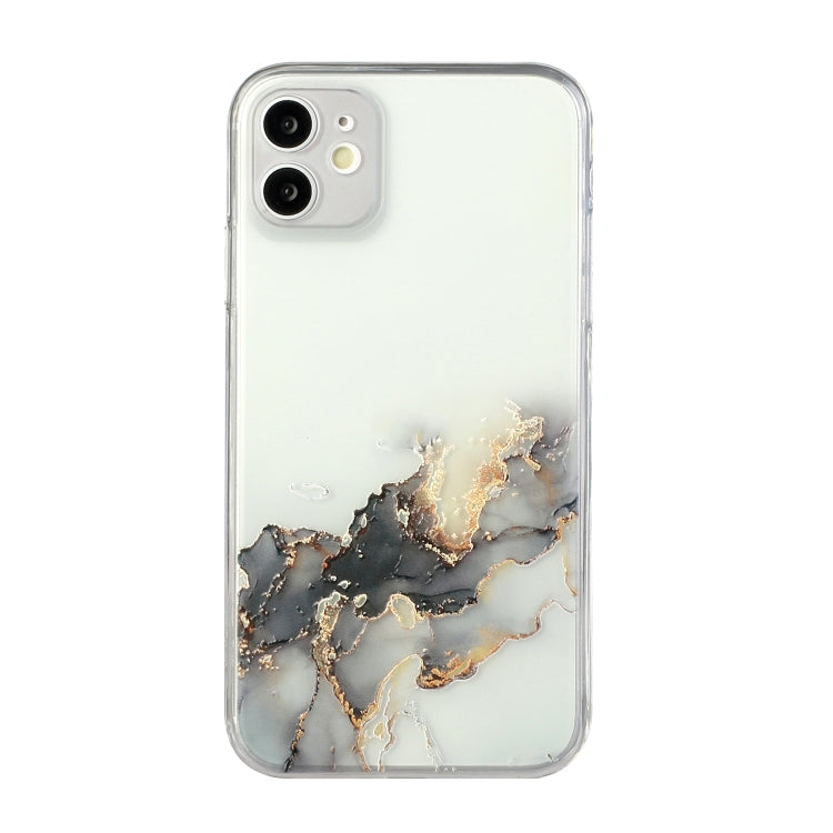 Hollow Marble Pattern TPU Straight Edge Fine Hole Protective Case, For iPhone 11, For iPhone 11 Pro, For iPhone 11 Pro Max, For iPhone 12 mini
