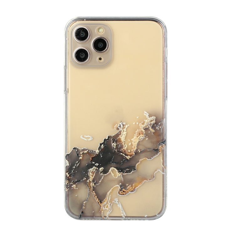 Hollow Marble Pattern TPU Straight Edge Fine Hole Protective Case, For iPhone 11, For iPhone 11 Pro, For iPhone 11 Pro Max, For iPhone 12 mini