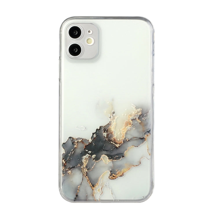 Hollow Marble Pattern TPU Straight Edge Fine Hole Protective Case, For iPhone 11, For iPhone 11 Pro, For iPhone 11 Pro Max, For iPhone 12 mini