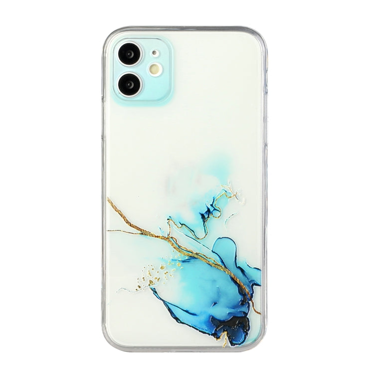 Hollow Marble Pattern TPU Straight Edge Fine Hole Protective Case, For iPhone 12, For iPhone 12 Pro, For iPhone 12 Pro Max, For iPhone XS / X