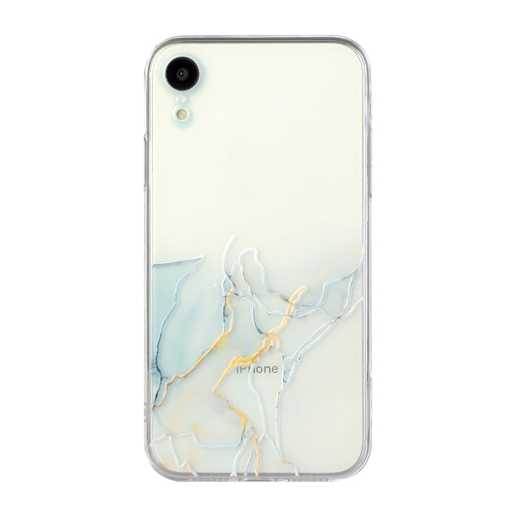 Hollow Marble Pattern TPU Straight Edge Fine Hole Protective Case, For iPhone XR, For iPhone XS Max