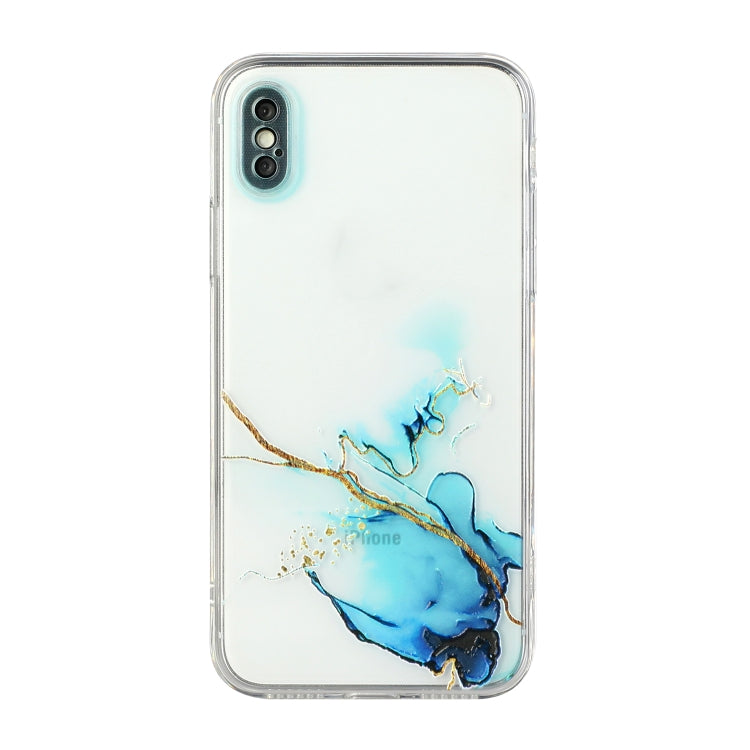 Hollow Marble Pattern TPU Straight Edge Fine Hole Protective Case, For iPhone XR, For iPhone XS Max