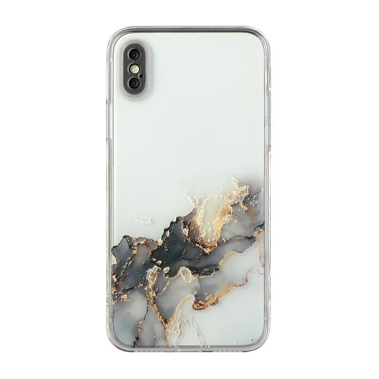 Hollow Marble Pattern TPU Straight Edge Fine Hole Protective Case, For iPhone XR, For iPhone XS Max
