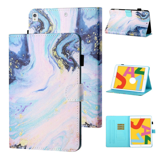 Coloured Drawing Stitching Horizontal Flip Leather Case with Holder & Card Slot & Sleep / Wake-up Function, For iPad Pro 11 (2020) / (2018), For iPad 10.2 2021 / 2020 / 2019 / Air (2019), For iPad Air / Air 2 / 9.7 (2017) & (2018)����������������������...