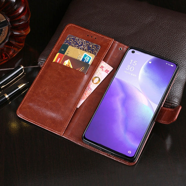 idewei Crazy Horse Texture Horizontal Flip Leather Case with Holder & Card Slots & Wallet, For OPPO Reno5 Pro 5G, For UMIDIGI A7S, For vivo Y52s, For Alcatel 1B 2020