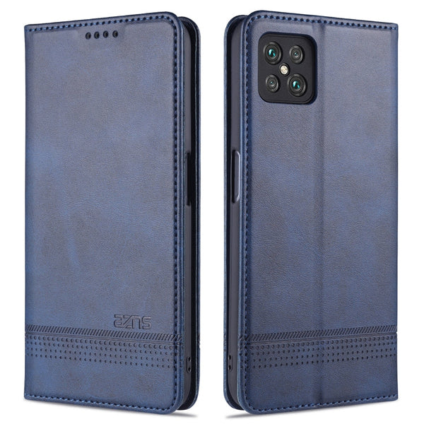AZNS Magnetic Calf Texture Horizontal Flip Leather Case with Card Slots & Holder & Wallet, For Xiaomi Poco M3, For Xiaomi Redmi Note 9, For Oppo A92s