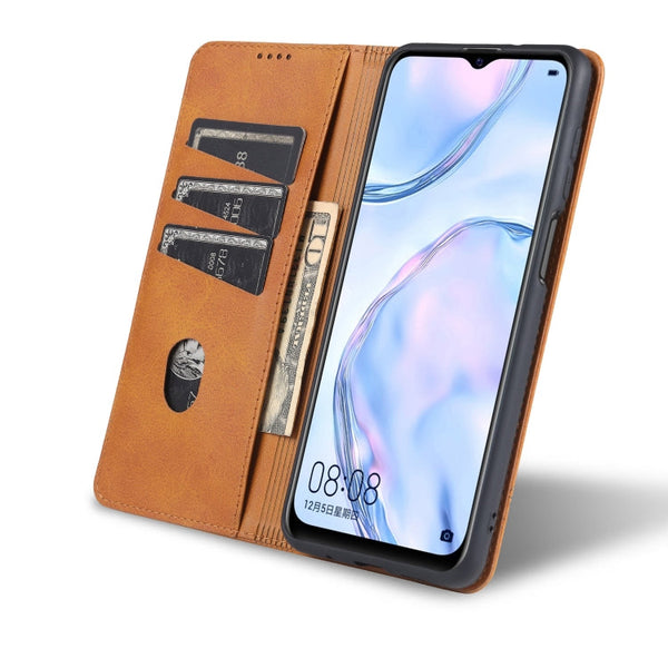 AZNS Magnetic Calf Texture Horizontal Flip Leather Case with Card Slots & Holder & Wallet, For Xiaomi Poco M3, For Xiaomi Redmi Note 9, For Oppo A92s