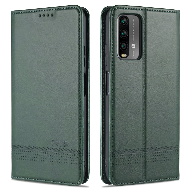 AZNS Magnetic Calf Texture Horizontal Flip Leather Case with Card Slots & Holder & Wallet, For Xiaomi Poco M3, For Xiaomi Redmi Note 9, For Oppo A92s