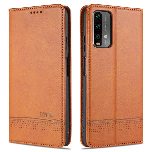 AZNS Magnetic Calf Texture Horizontal Flip Leather Case with Card Slots & Holder & Wallet, For Xiaomi Poco M3, For Xiaomi Redmi Note 9, For Oppo A92s