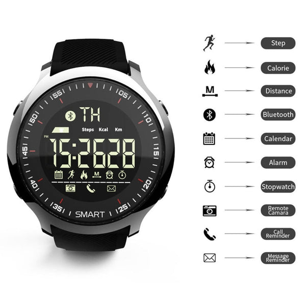 Lokmat MK18 1.1 inch Circle Screen IP68 Waterproof Smart Watch, Support Information Reminder / Remote Camera / Walking Motion Monitor