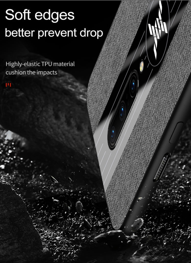 XINLI Stitching Cloth Textue Shockproof TPU Protective Case with Ring Holder, For OnePlus 6, For OnePlus 6T, For OnePlus 7 Pro, For Meizu Note 8, For Meizu Note 9