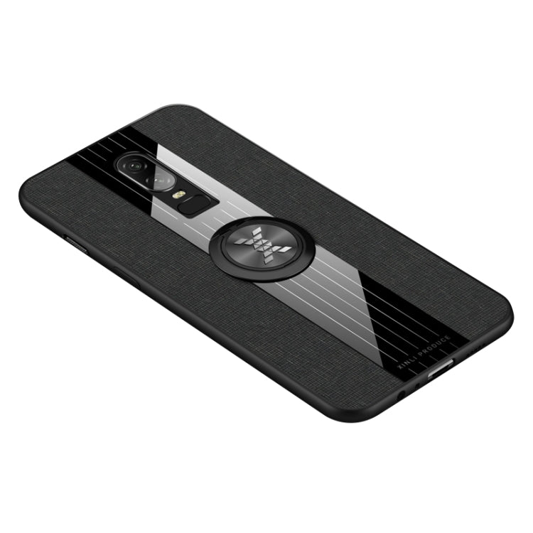 XINLI Stitching Cloth Textue Shockproof TPU Protective Case with Ring Holder, For OnePlus 6, For OnePlus 6T, For OnePlus 7 Pro, For Meizu Note 8, For Meizu Note 9