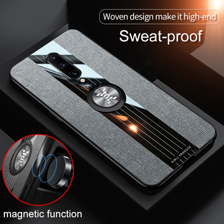 XINLI Stitching Cloth Textue Shockproof TPU Protective Case with Ring Holder, For OnePlus 6, For OnePlus 6T, For OnePlus 7 Pro, For Meizu Note 8, For Meizu Note 9