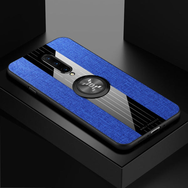 XINLI Stitching Cloth Textue Shockproof TPU Protective Case with Ring Holder, For OnePlus 6, For OnePlus 6T, For OnePlus 7 Pro, For Meizu Note 8, For Meizu Note 9