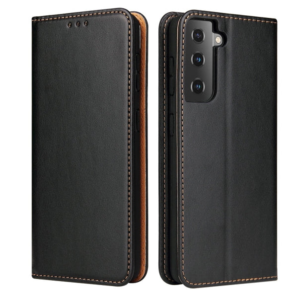 Fierre Shann PU Genuine Leather Texture Horizontal Flip Leather Case with Holder & Card Slots & Wallet, For Samsung Galaxy S21 5G, For Samsung Galaxy S21+ 5G, For Samsung Galaxy S21 Ultra 5G