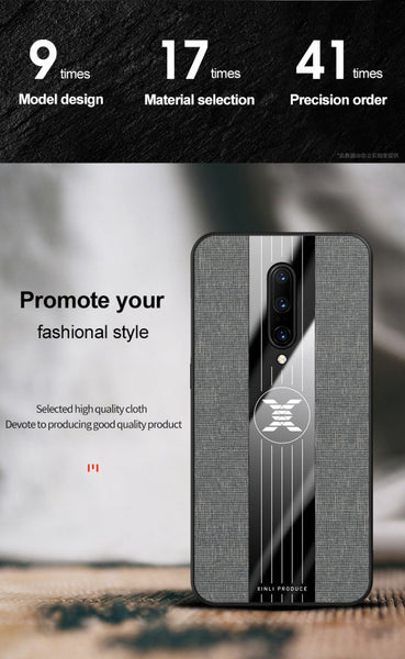 XINLI Stitching Cloth Textue Shockproof TPU Protective Case, For OnePlus 6, For OnePlus 6T, For OnePlus 7 Pro, For Meizu Note 8, For Meizu Note 9