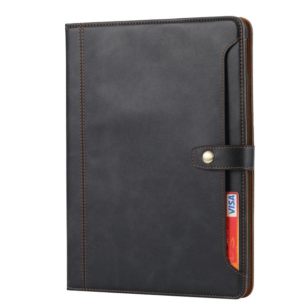 Calf Texture Double Fold Clasp Horizontal Flip Leather Case with Photo Frame & Holder & Card Slots & Wallet