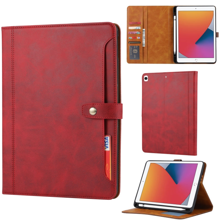 Calf Texture Double Fold Clasp Horizontal Flip Leather Case with Photo Frame & Holder & Card Slots & Wallet