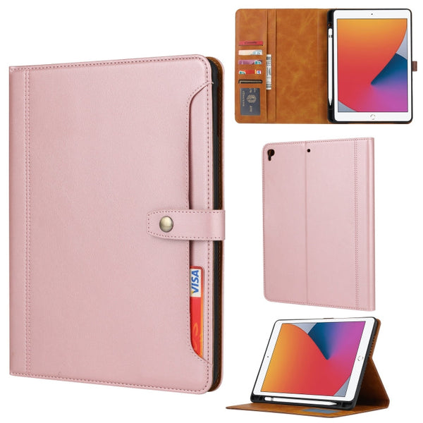 Calf Texture Double Fold Clasp Horizontal Flip Leather Case with Photo Frame & Holder & Card Slots & Wallet