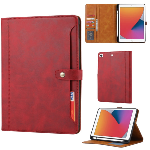 Calf Texture Double Fold Clasp Horizontal Flip Leather Case with Photo Frame & Holder & Card Slots & Wallet