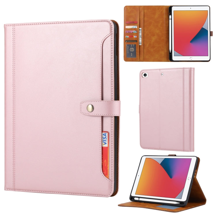 Calf Texture Double Fold Clasp Horizontal Flip Leather Case with Photo Frame & Holder & Card Slots & Wallet
