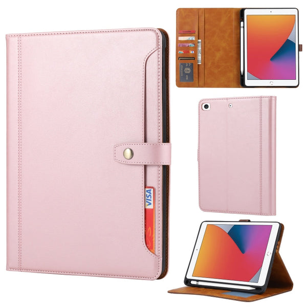 Calf Texture Double Fold Clasp Horizontal Flip Leather Case with Photo Frame & Holder & Card Slots & Wallet