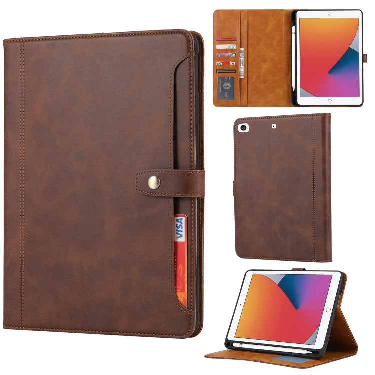 Calf Texture Double Fold Clasp Horizontal Flip Leather Case with Photo Frame & Holder & Card Slots & Wallet