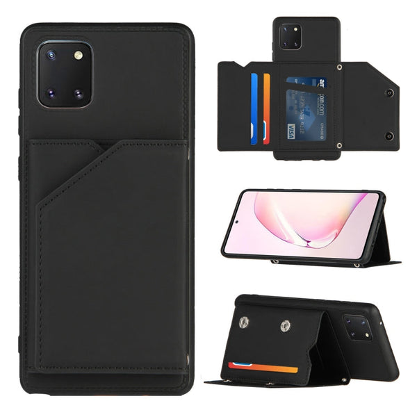 Skin Feel PU + TPU + PC Back Cover Shockproof Case with Card Slots & Holder & Photo Frame, For OPPO Realme C15, For Samsung Galaxy M60s & A81, For Huawei P40 Lite & Nova 6 SE, For Samsung Galaxy S20 FE