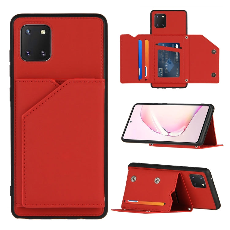 Skin Feel PU + TPU + PC Back Cover Shockproof Case with Card Slots & Holder & Photo Frame, For OPPO Realme C15, For Samsung Galaxy M60s & A81, For Huawei P40 Lite & Nova 6 SE, For Samsung Galaxy S20 FE