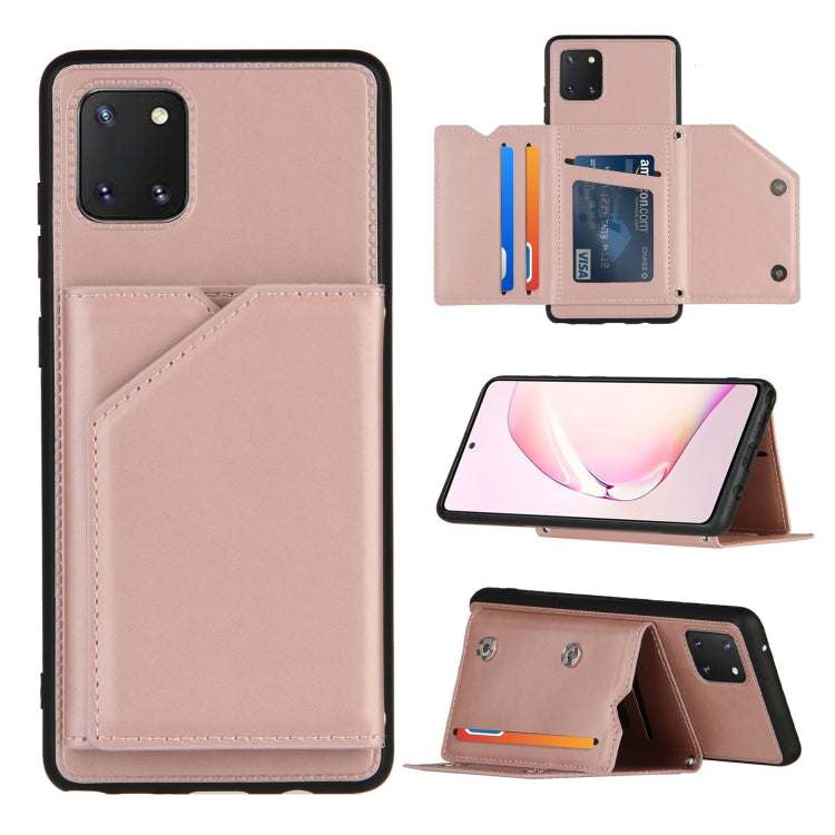 Skin Feel PU + TPU + PC Back Cover Shockproof Case with Card Slots & Holder & Photo Frame, For OPPO Realme C15, For Samsung Galaxy M60s & A81, For Huawei P40 Lite & Nova 6 SE, For Samsung Galaxy S20 FE