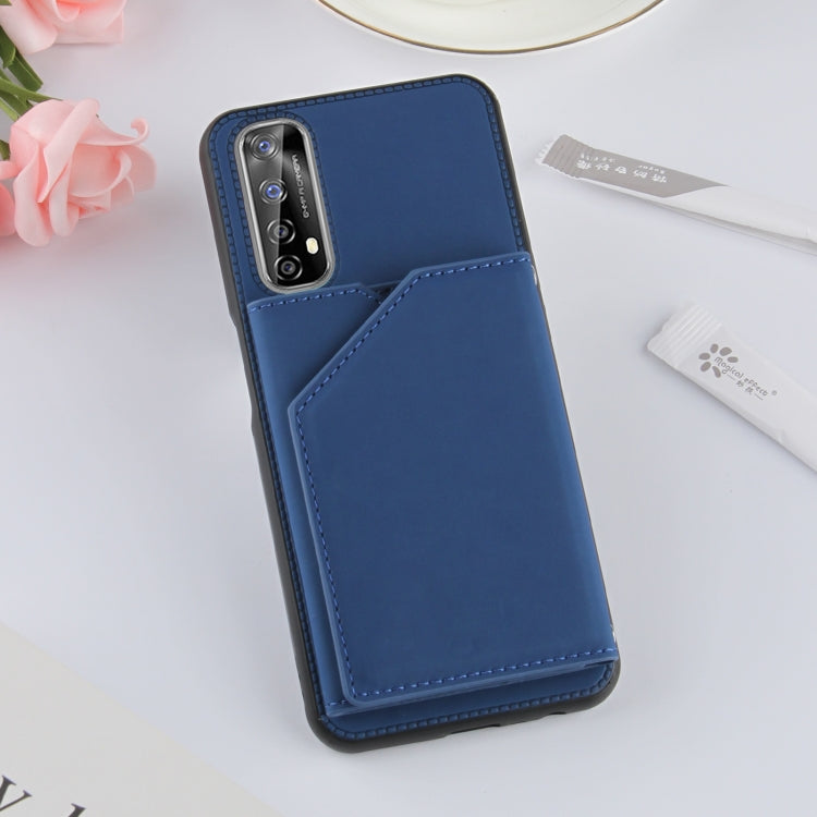 Skin Feel PU + TPU + PC Back Cover Shockproof Case with Card Slots & Holder & Photo Frame, For OPPO Realme 7, For Samsung Galaxy A50 & A30s & A50s, For OPPO Realme C11, For Samsung Galaxy A70 & A70s