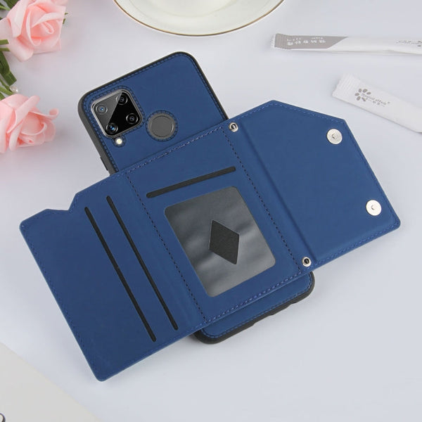 Skin Feel PU + TPU + PC Back Cover Shockproof Case with Card Slots & Holder & Photo Frame, For OPPO Realme C15, For Samsung Galaxy M60s & A81, For Huawei P40 Lite & Nova 6 SE, For Samsung Galaxy S20 FE