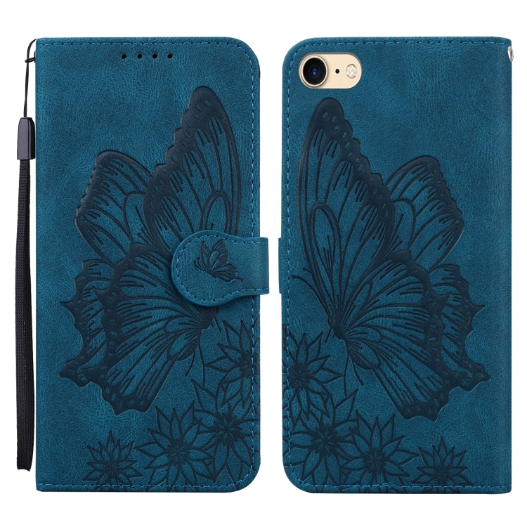 Retro Skin Feel Butterflies Embossing Horizontal Flip Leather Case with Holder & Card Slots & Wallet, For iPhone 6 / 6s, For iPhone 6 Plus / 6s Plus, For iPhone SE 2022 / SE 2020 / 8 / 7, For iPhone 8 Plus / 7Plus