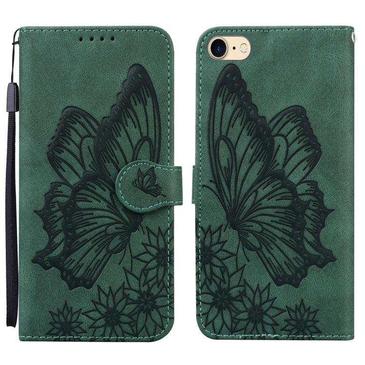 Retro Skin Feel Butterflies Embossing Horizontal Flip Leather Case with Holder & Card Slots & Wallet, For iPhone 6 / 6s, For iPhone 6 Plus / 6s Plus, For iPhone SE 2022 / SE 2020 / 8 / 7, For iPhone 8 Plus / 7Plus