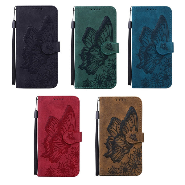 Retro Skin Feel Butterflies Embossing Horizontal Flip Leather Case with Holder & Card Slots & Wallet, For iPhone 6 / 6s, For iPhone 6 Plus / 6s Plus, For iPhone SE 2022 / SE 2020 / 8 / 7, For iPhone 8 Plus / 7Plus