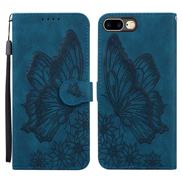 Retro Skin Feel Butterflies Embossing Horizontal Flip Leather Case with Holder & Card Slots & Wallet, For iPhone 6 / 6s, For iPhone 6 Plus / 6s Plus, For iPhone SE 2022 / SE 2020 / 8 / 7, For iPhone 8 Plus / 7Plus