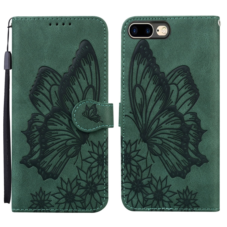 Retro Skin Feel Butterflies Embossing Horizontal Flip Leather Case with Holder & Card Slots & Wallet, For iPhone 6 / 6s, For iPhone 6 Plus / 6s Plus, For iPhone SE 2022 / SE 2020 / 8 / 7, For iPhone 8 Plus / 7Plus