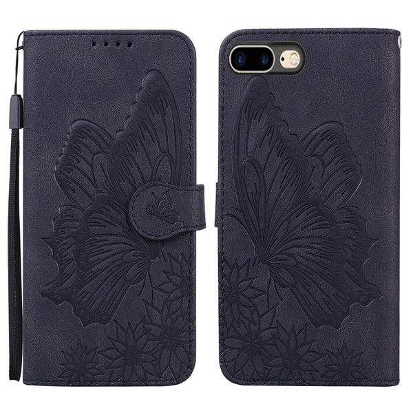 Retro Skin Feel Butterflies Embossing Horizontal Flip Leather Case with Holder & Card Slots & Wallet, For iPhone 6 / 6s, For iPhone 6 Plus / 6s Plus, For iPhone SE 2022 / SE 2020 / 8 / 7, For iPhone 8 Plus / 7Plus