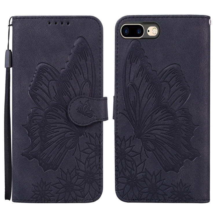 Retro Skin Feel Butterflies Embossing Horizontal Flip Leather Case with Holder & Card Slots & Wallet, For iPhone 6 / 6s, For iPhone 6 Plus / 6s Plus, For iPhone SE 2022 / SE 2020 / 8 / 7, For iPhone 8 Plus / 7Plus