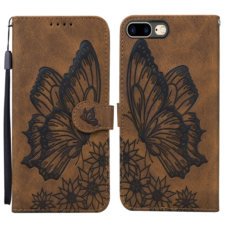 Retro Skin Feel Butterflies Embossing Horizontal Flip Leather Case with Holder & Card Slots & Wallet, For iPhone 6 / 6s, For iPhone 6 Plus / 6s Plus, For iPhone SE 2022 / SE 2020 / 8 / 7, For iPhone 8 Plus / 7Plus