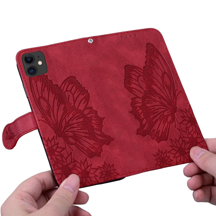 Retro Skin Feel Butterflies Embossing Horizontal Flip Leather Case with Holder & Card Slots & Wallet, For iPhone 11, For iPhone 11 Pro, For iPhone 11 Pro Max, For iPhone 12 mini