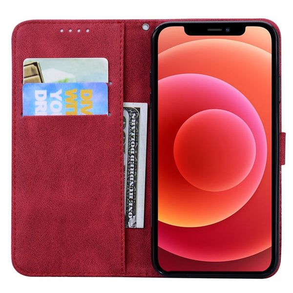 Retro Skin Feel Butterflies Embossing Horizontal Flip Leather Case with Holder & Card Slots & Wallet, For iPhone 12 / 12 Pro, For iPhone 12 Pro Max, For iPhone XR, For iPhone X / XS