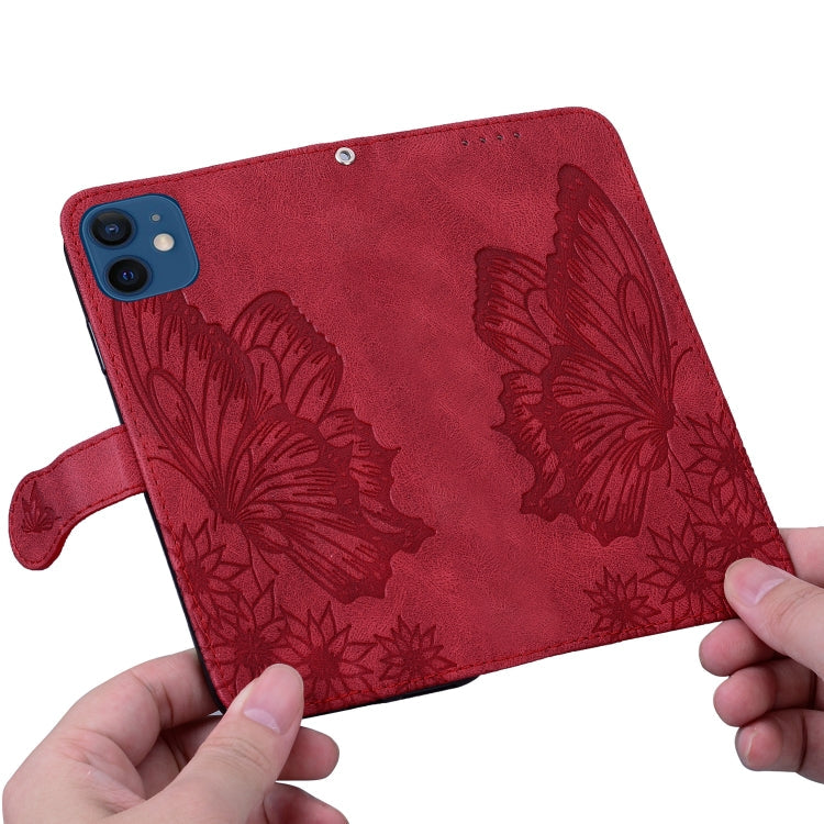 Retro Skin Feel Butterflies Embossing Horizontal Flip Leather Case with Holder & Card Slots & Wallet, For iPhone 12 / 12 Pro, For iPhone 12 Pro Max, For iPhone XR, For iPhone X / XS