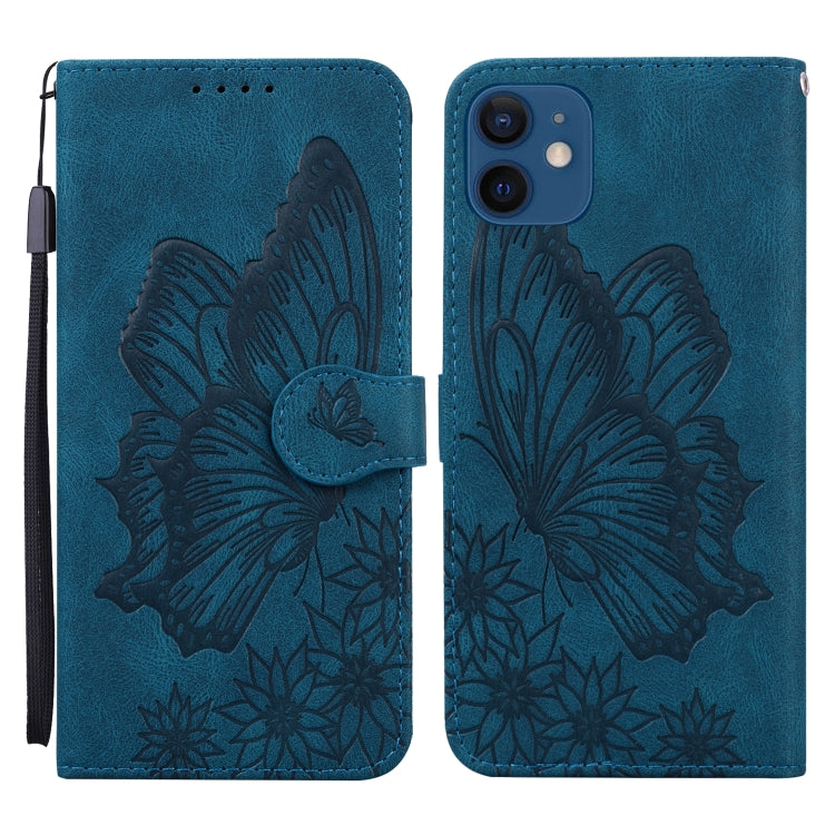 Retro Skin Feel Butterflies Embossing Horizontal Flip Leather Case with Holder & Card Slots & Wallet, For iPhone 12 / 12 Pro, For iPhone 12 Pro Max, For iPhone XR, For iPhone X / XS