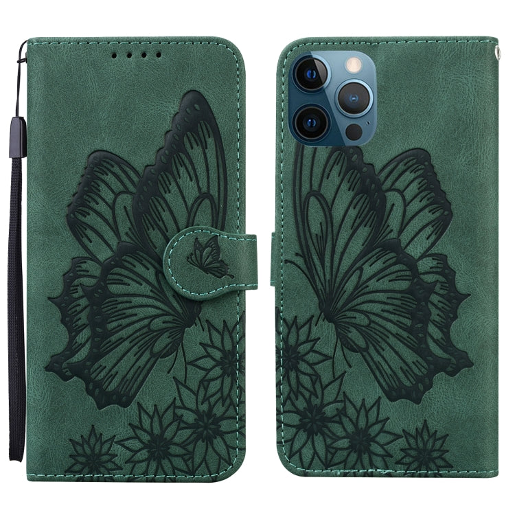Retro Skin Feel Butterflies Embossing Horizontal Flip Leather Case with Holder & Card Slots & Wallet, For iPhone 12 / 12 Pro, For iPhone 12 Pro Max, For iPhone XR, For iPhone X / XS