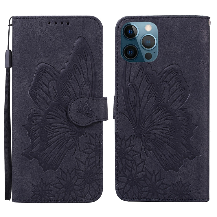Retro Skin Feel Butterflies Embossing Horizontal Flip Leather Case with Holder & Card Slots & Wallet, For iPhone 12 / 12 Pro, For iPhone 12 Pro Max, For iPhone XR, For iPhone X / XS