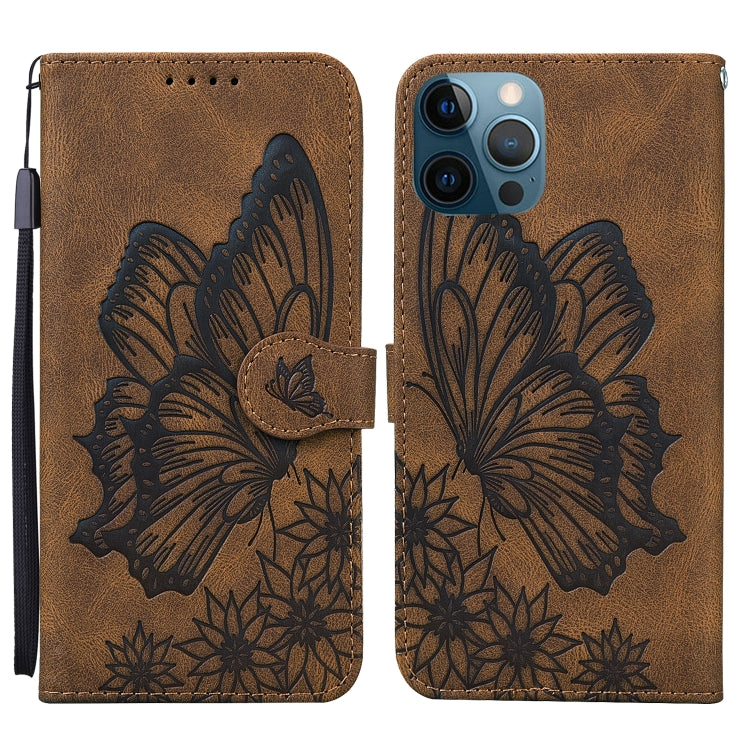 Retro Skin Feel Butterflies Embossing Horizontal Flip Leather Case with Holder & Card Slots & Wallet, For iPhone 12 / 12 Pro, For iPhone 12 Pro Max, For iPhone XR, For iPhone X / XS